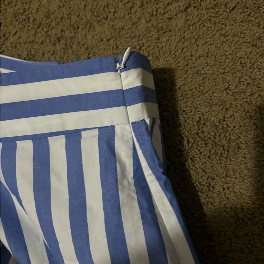 ⛱️🌊Sezane FAUSTO TROUSERS Blue and White Striped Pants - Picture 8 of 10
